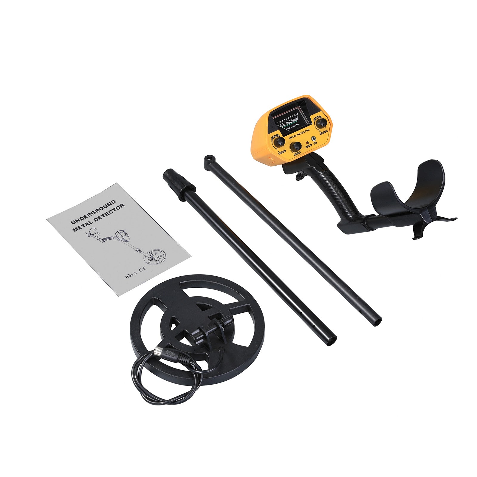 Fovend Metal Detector for Adults & Kids,Waterproof Professional Higher Accuracy Gold Detector with LCD Display, Adjustable 30" to 42" Gold Finder Outdoor for Gift