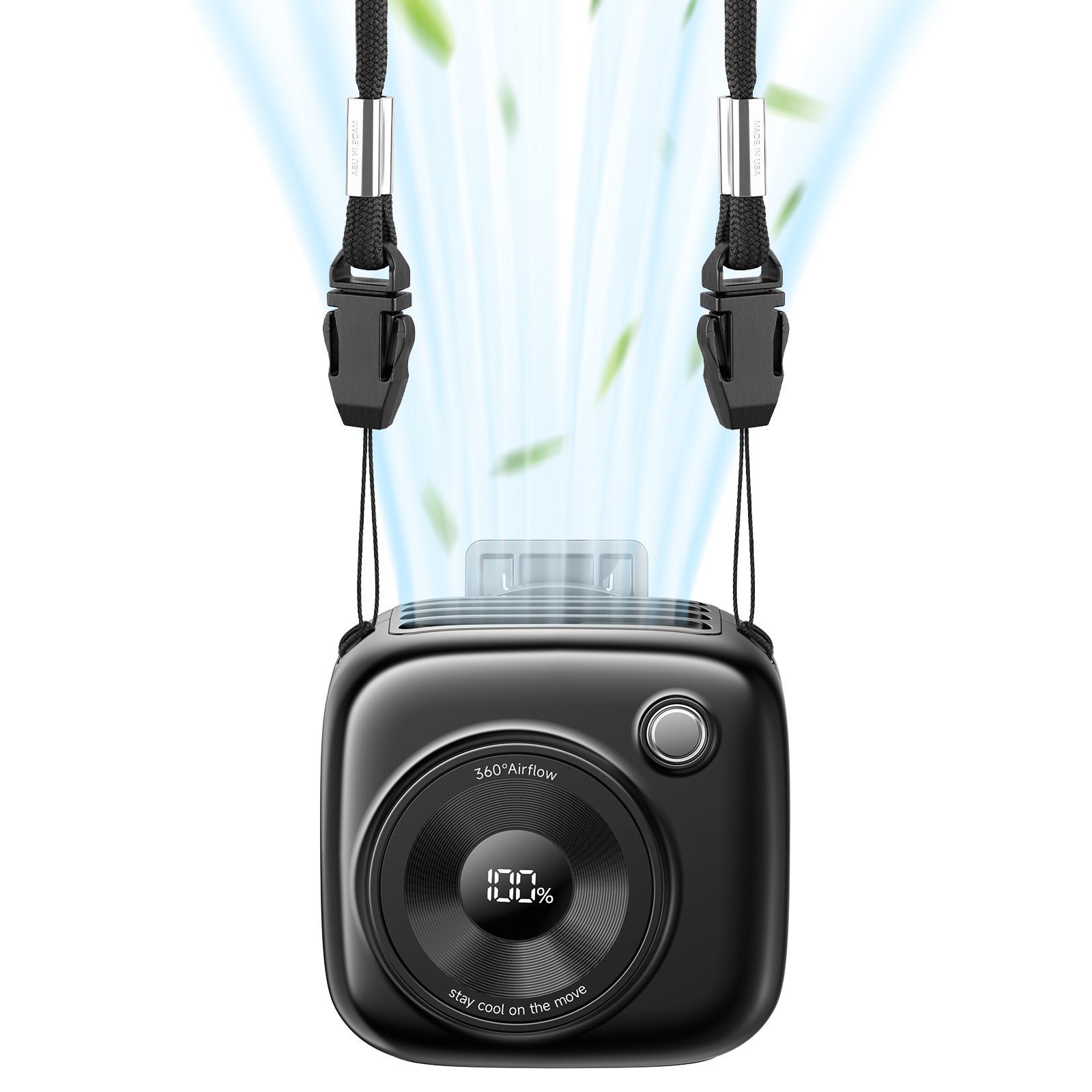 Fovendi Portable Neck Fan, Mini Personal Fan with Cute Camera Design for Gift Girls Woman Travel Outdoor