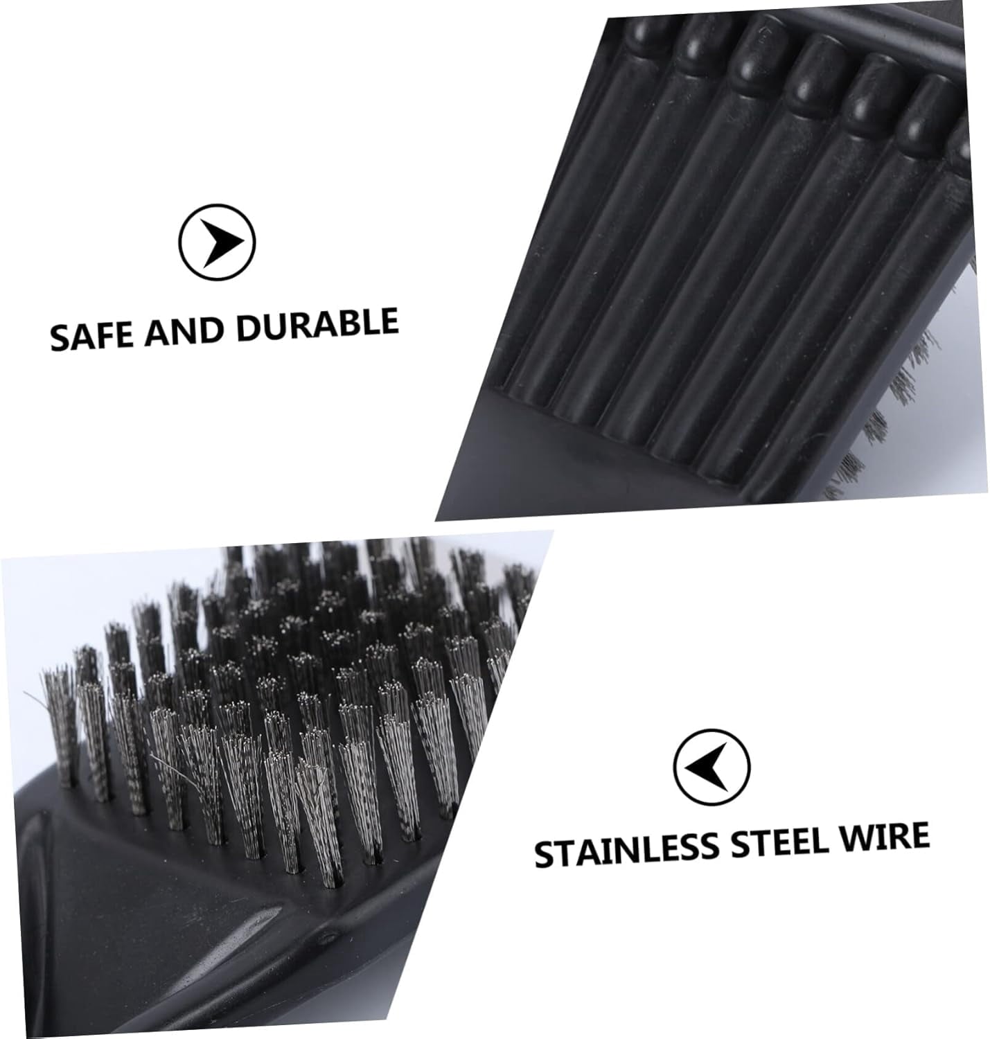 Tanbaby 8 Inch BBQ Grill Brush for Outdoor Grill and Scraper, Stainless Steel Cleaning Brush, Gift for Men/Dad BBQ Brush