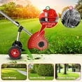 Cordless Weed Eaters Electric Grass Trimmer & Edger, Tanbaby 6 inch 3-in-1 Weed Wacker Kit with Upgraded Wheels