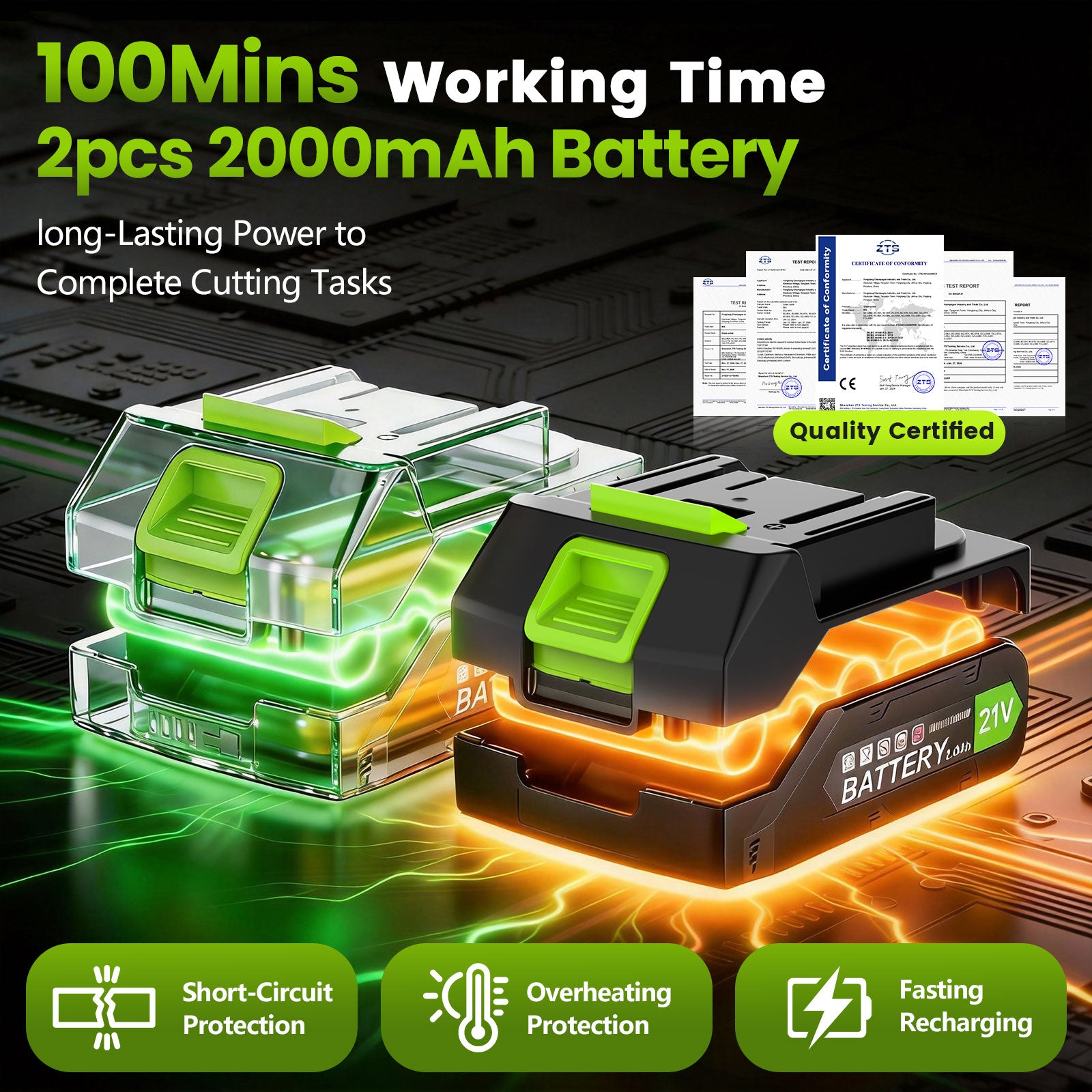 Fovendi 6 inch Weed Eaters Cordless with 2026 Upgraded Wheels, 3-in-1 Battery Powered Grass Trimmer & String Trimmer/Edger Kit for Lawn Garden Trimming