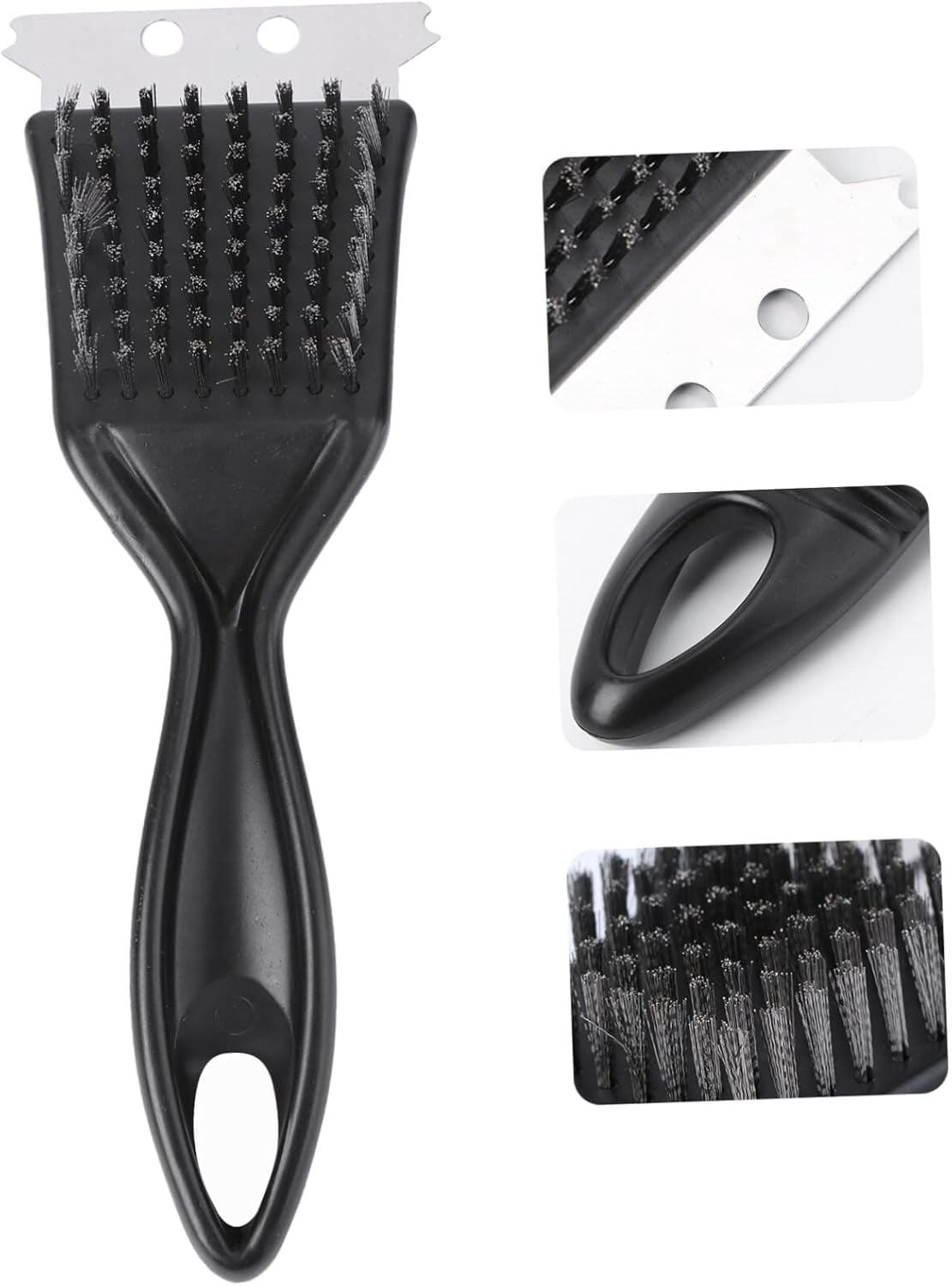 Tanbaby 8 Inch BBQ Grill Brush for Outdoor Grill and Scraper, Stainless Steel Cleaning Brush, Gift for Men/Dad BBQ Brush