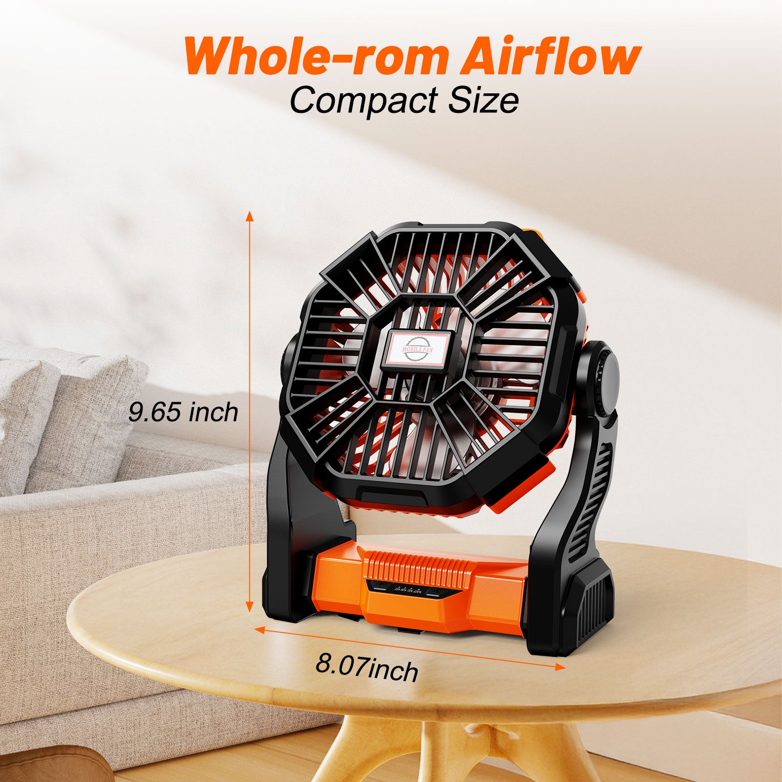 Fimilo Portable Camping Fan,5200mAh Rechargeable Battery Powered Fan with LED Lantern, USB-C Battery Operated Fans,Ultra Quiet, for Outdoor Indoor Use,Travel, Tent,Beach