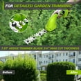 21V Cordless Hedge Trimmer,2 in 1 Electric Handheld Grass Shear, Hedge Clipper, Hedge Cutter with 2*2000mAh Battery for Bush, Lawn, Patio, Garden, Yard