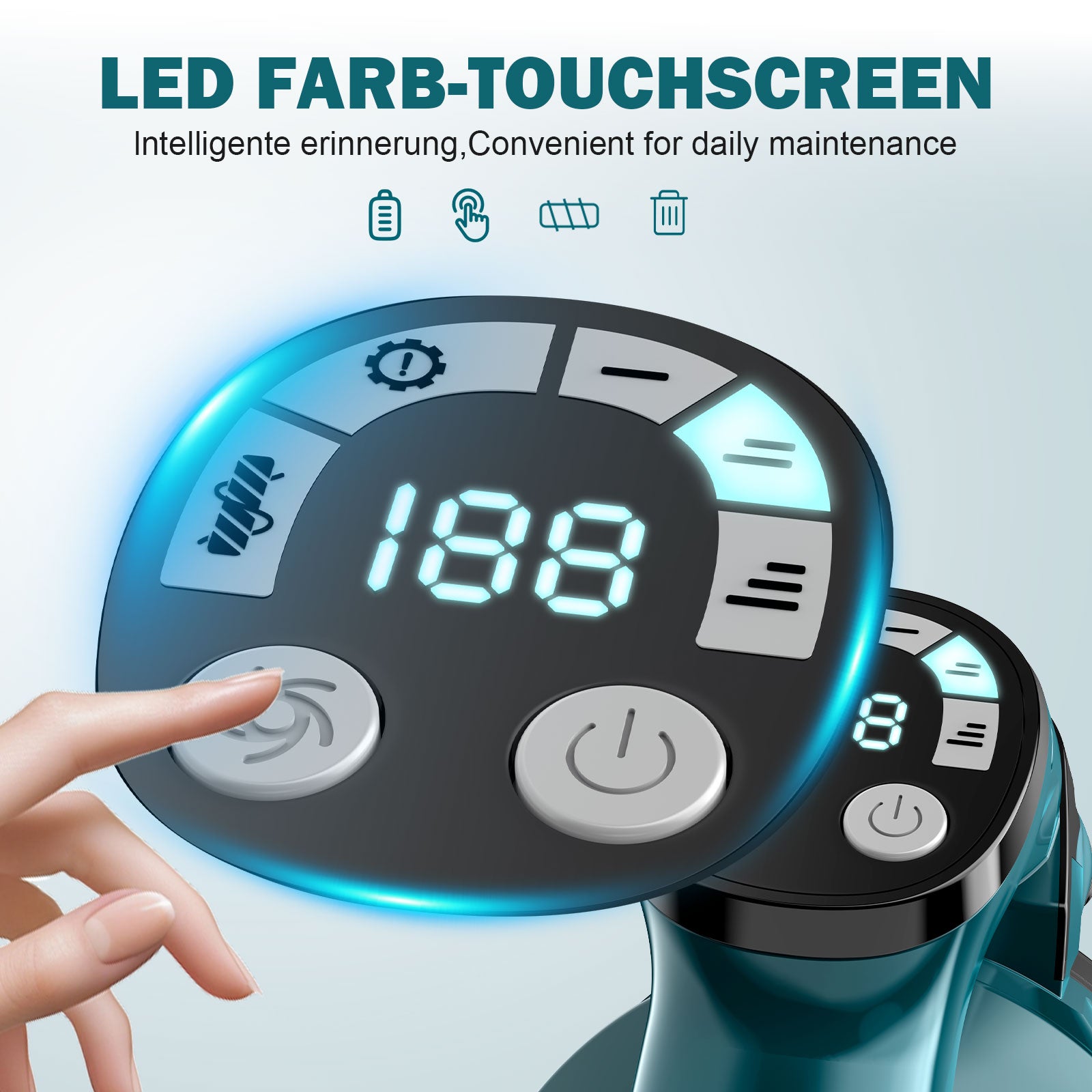 Amiluo Cordless Vacuum Cleaner, 600W/60KPA 70mins Brushless Vacuum Cleaners for Home, 8000mAh Battery Stick Vacuum with Hepa Filter, 6 in 1 Handheld Vacuum for Pet Hair/Carpet/Hardwood Floor/Dorm