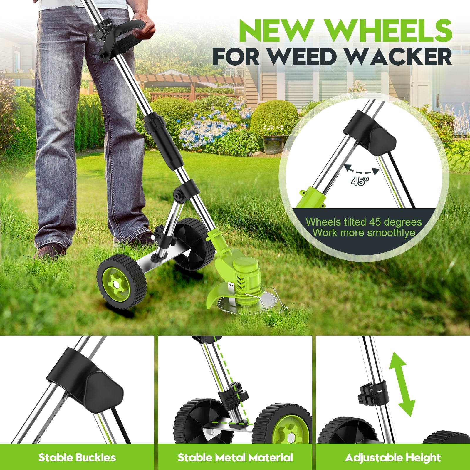 Tanbaby 6 inch Electric String Trimmer Brush Cutter, 2000mAh Battery Electric Weed Wacker, Brushless Motor Cordless Weed Eater, Cordless Grass Trimmer for Garden Home Yard