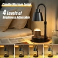 Fimilo Candle Warmer Lamp with Timer and Dimmer - Electric Candle Lamp Warmer with 2 Bulbs for Jar Candles - Present for Mom Mother's Day Christmas Home Decor