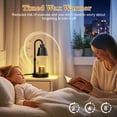 Fimilo Candle Warmer Lamp with Timer and Dimmer - Electric Candle Lamp Warmer with 2 Bulbs for Jar Candles - Present for Mom Mother's Day Christmas Home Decor