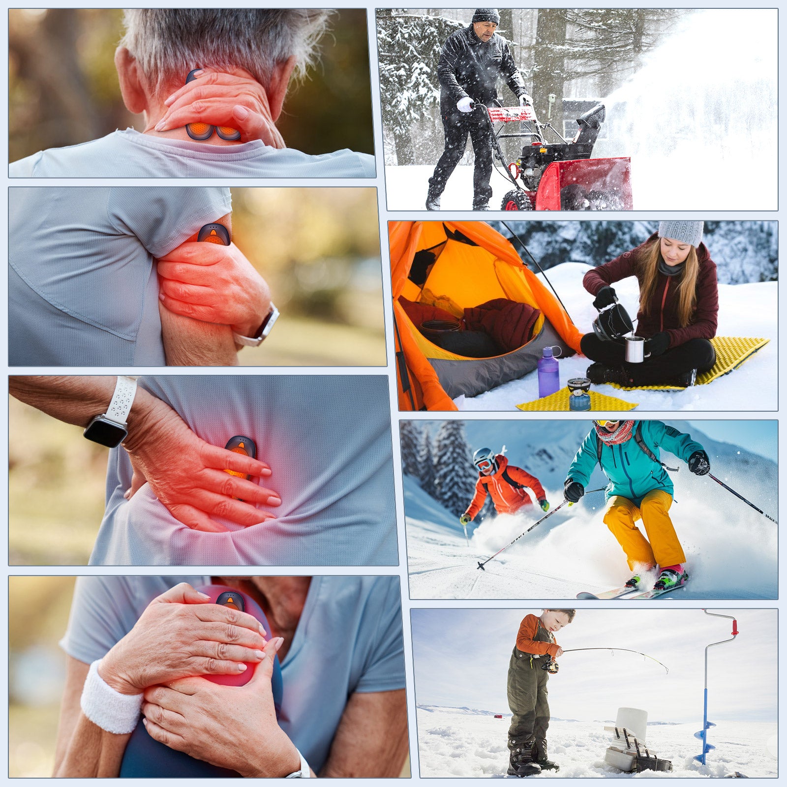 Fovendi Hand Warmers Rechargeable with Charge Case, 2 packs 14,000mAh Electric Hand Warmer, Reusable Portable Pocket Heater for Camping