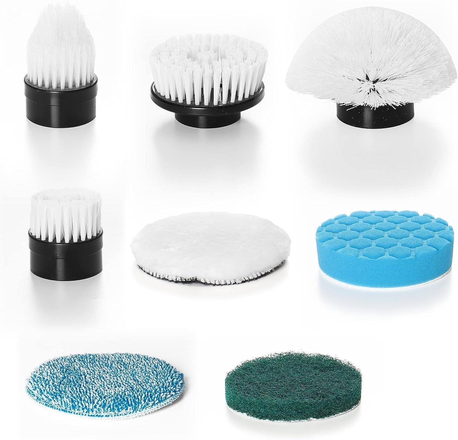 Amiluo Replacement Brush Heads for Electric Spin Scrubber, Cleaning Brush Heads 8 Pack for Amiluo Electric Floor Scrubber