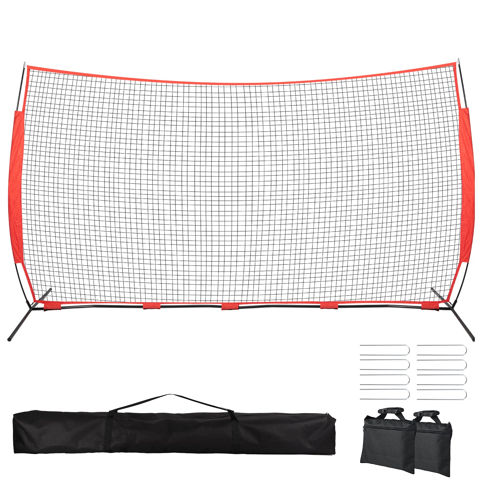 Amiluo 10ft X 16ft Baseball Net for Hitting and Pitching, Softball Training Equipment with Carry Bag, Net for Backyard Batting Practice