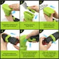 Fovendi Cordless Hedge Trimmer, 2 in 1 Handheld Grass Shear & Shrubbery Trimmer with 2 ×12V Battery and Charger for Garden, Lawn