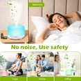 Fimilo Oil Diffuser with 6x10mL Essential Oils, 500ml Essential Oil Diffusers, Aromatherapy Diffuser, Diffusers for Essential Oils Large Room, Baby Room, Home(Pure White)