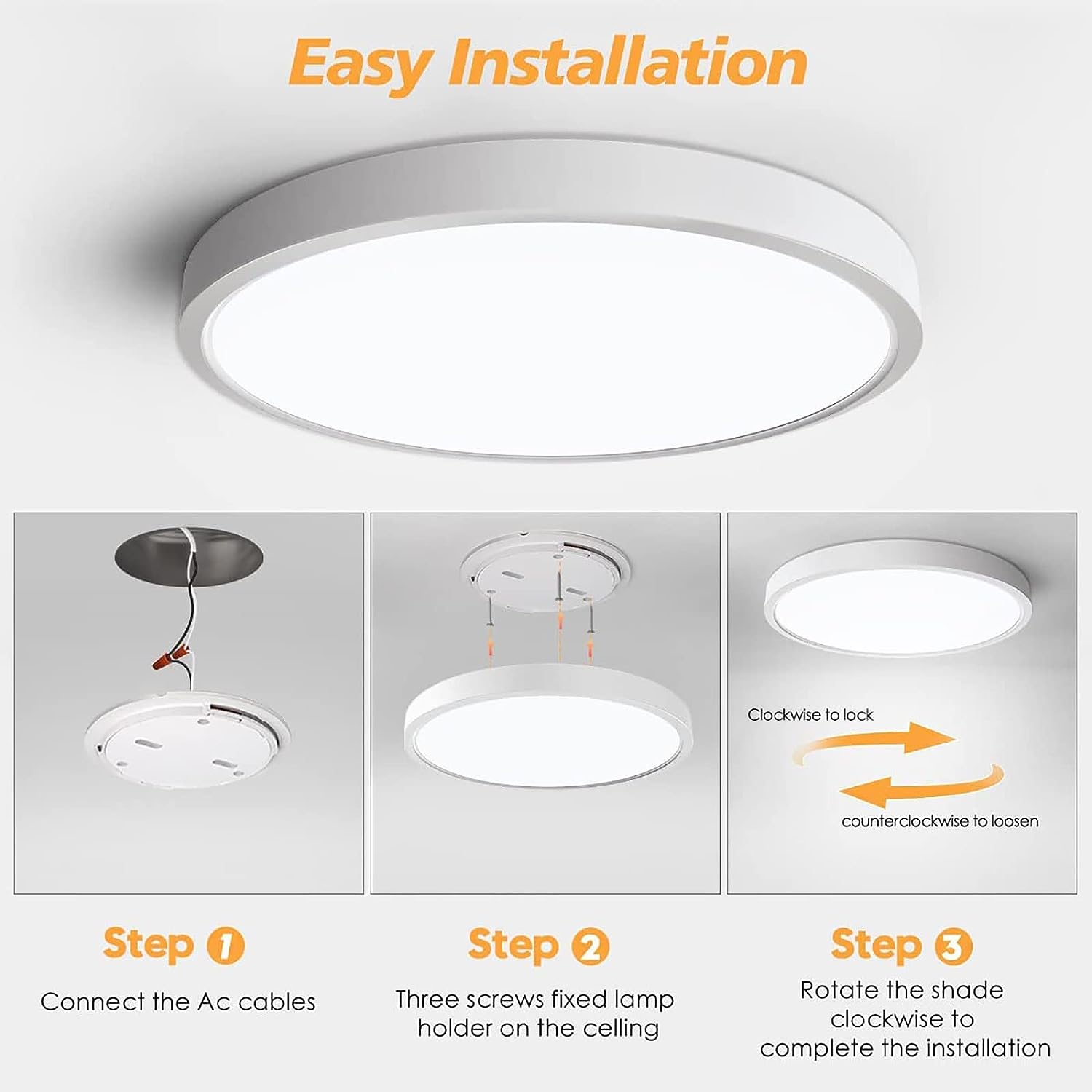 12" 32W Ceiling Light (3000k/4000k/6500k)