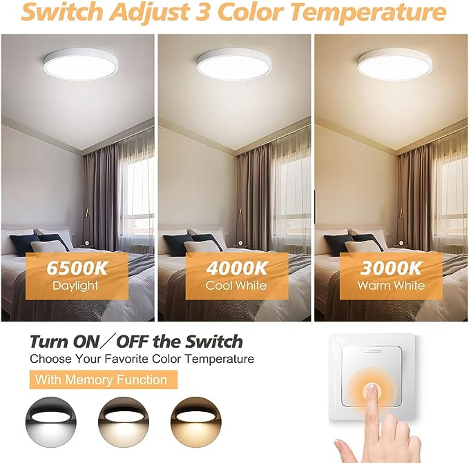 12" 32W Ceiling Light (3000k/4000k/6500k)