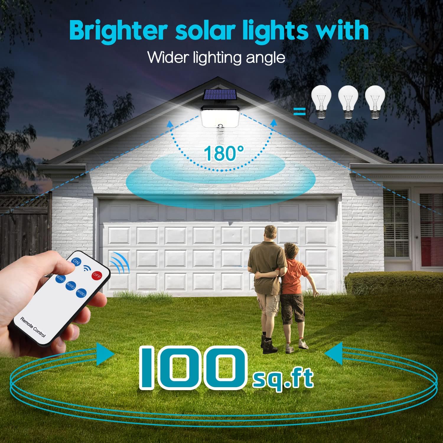 4000LM Motion Sensor Outdoor Solar Lights
