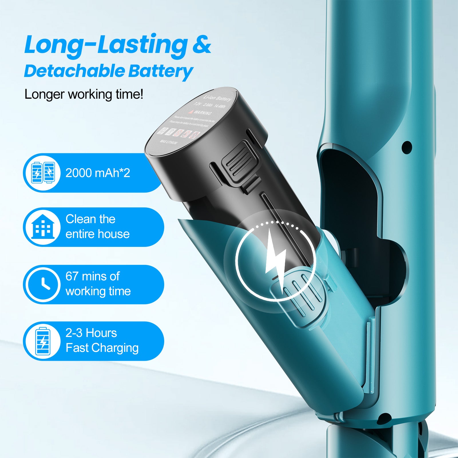 Amiluo Cordless Electric Mop, 5000 mAh Battery Spin Mop for Floor Cleaning, 400 RPM Power Scrubber with Water Spray, LED Headlights & Smart Display, Dual-Motor, Self-Propelled, Multi-Surface, M1