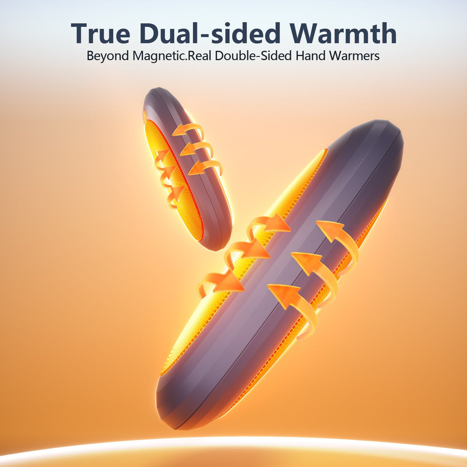 Fovendi Hand Warmers Rechargeable with Charge Case, 2 packs 14,000mAh Electric Hand Warmer, Reusable Portable Pocket Heater for Camping