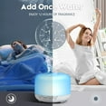 Fimilo Oil Diffuser with 6x10mL Essential Oils, 500ml Essential Oil Diffusers, Aromatherapy Diffuser, Diffusers for Essential Oils Large Room, Baby Room, Home(Pure White)