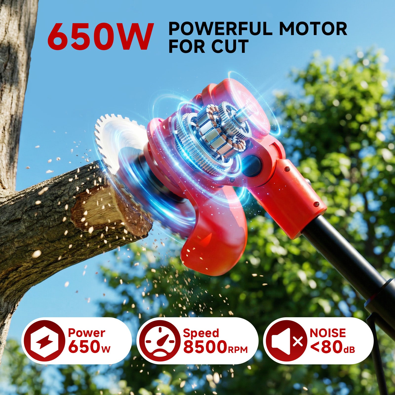 Tanbaby 6 inch Weed Eaters Cordless with Wheels, 3-in-1 Battery Powered Grass Trimmer & String Trimmer/Brush Cutter, Lawn Mower Edger Lawn Tool for Garden Yard