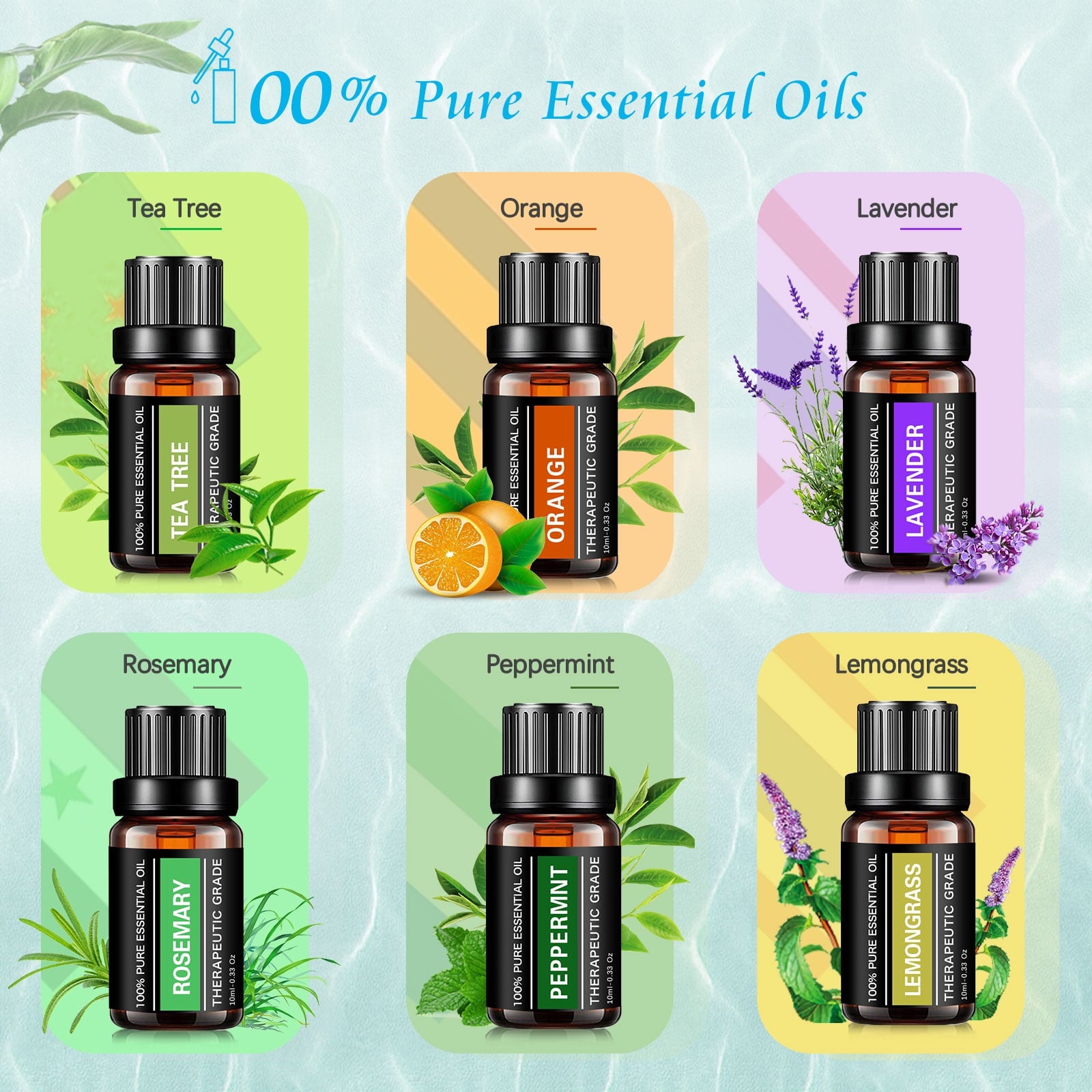 Fimilo 500ml Aroma Diffuser with 6*10ml Essential Oil with Remote Control for Large Room Home Office Car, Aromatherapy Fragrant Oil Air Humidifier Vaporizer for Gift